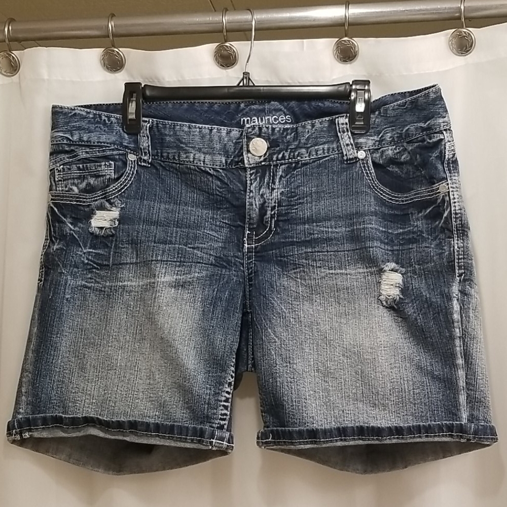 Maurice's jean shorts